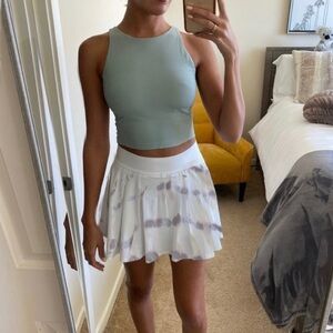 Lululemon Court Rival Long Skirt Transverse Lilac Multi Sz 10 NWT